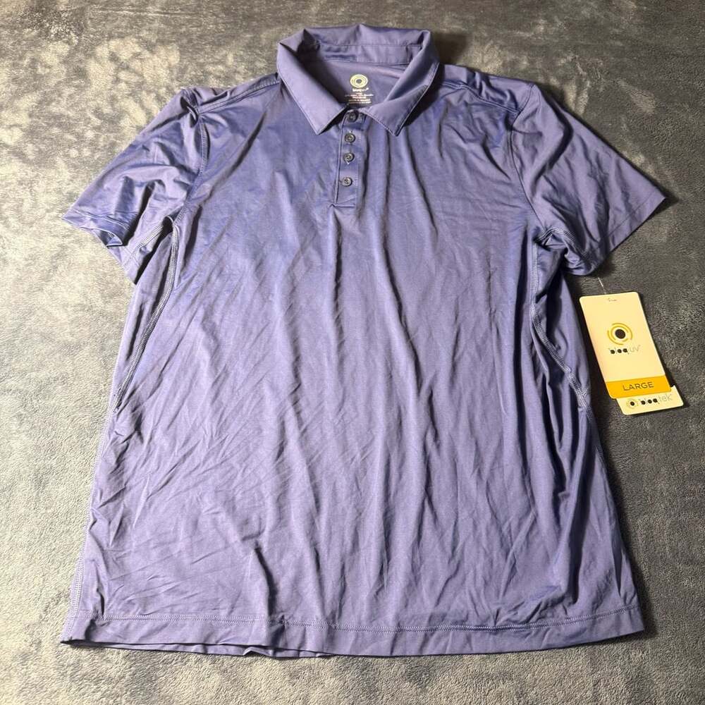 BloqUV Polo Shirt Size Large Purple